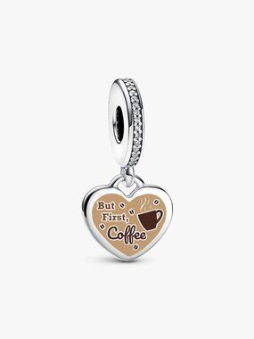 Pandora But First Coffee Dangle Charm